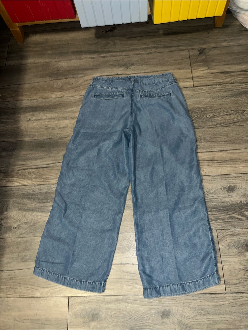 Gap Wide Leg Blue Denim Capri Size 27 P - Picture 9 of 14